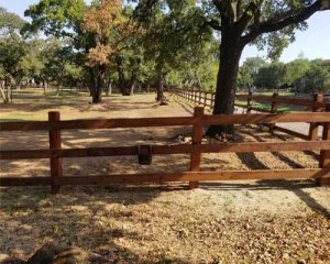 ranch style live stock fences